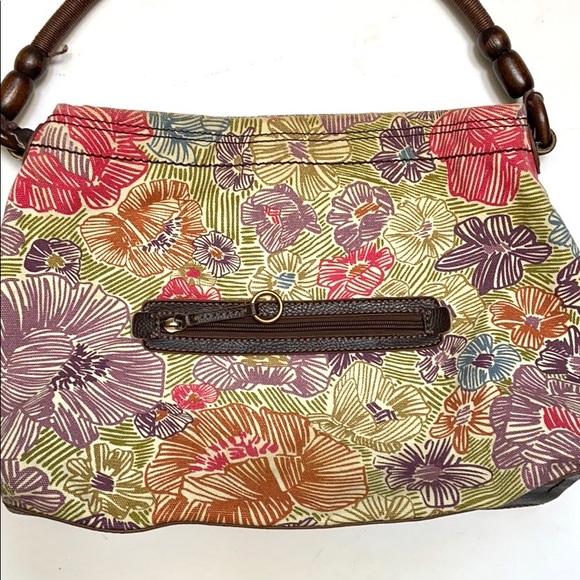 Fossil Floral Canvas Shoulder Bag - Picture 8 of 12